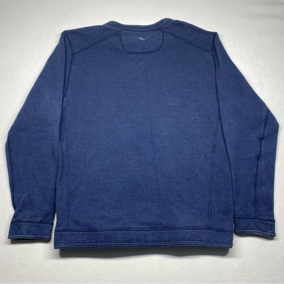 Tommy Bahama Men’s Pull Over Long Sleeve Blue Size Large FLAWED - Picture 2 of 10